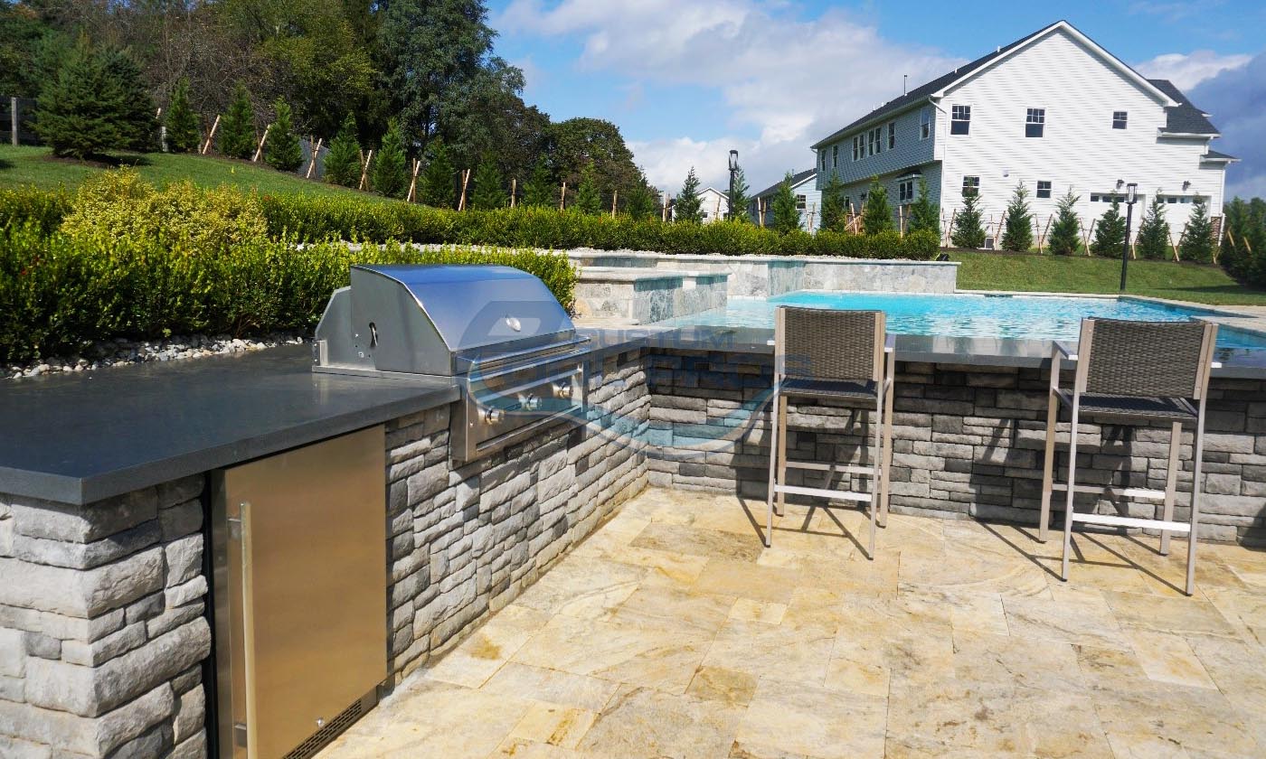 pools and pavilions
