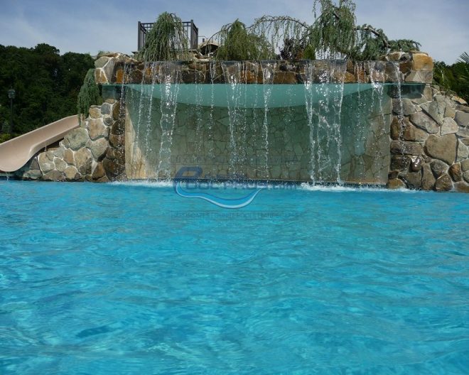 Grotto with waterfall